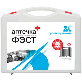 Алғашқы көмек қобдишасы ФЭСТ өндірістік, 30 адамға, қаптама полистирол, №7.1 / Жеке қорғаныс құралдары