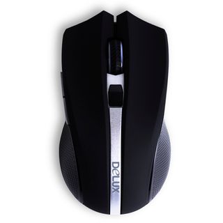 Мышь беспроводная Delux DLM-516OGB, USB, 6 кнопок + колесо прокрутки, 1600 dpi, оптическая, черная / Мыши беспроводные